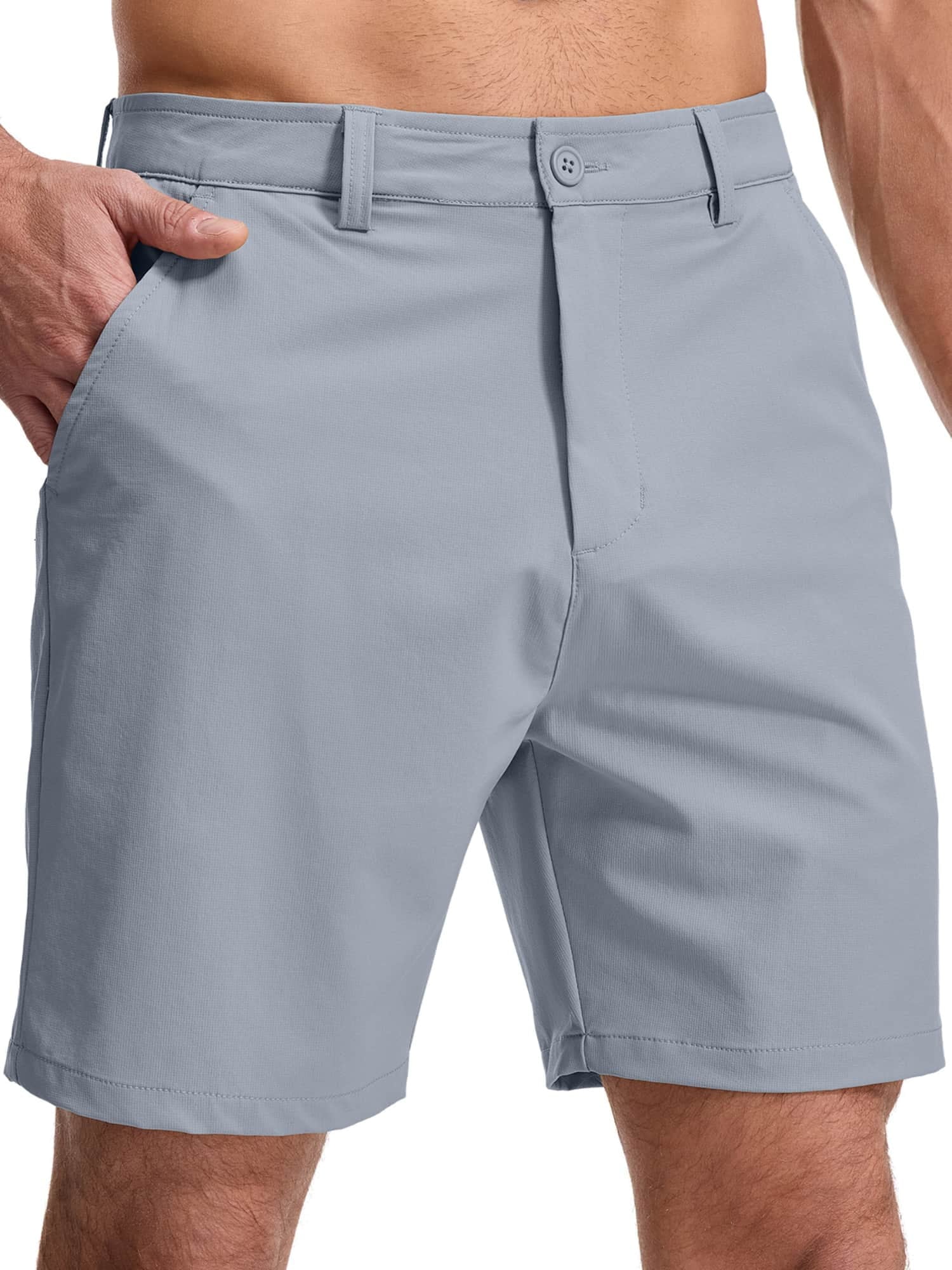 FEN AI Men's Black Cargo Shorts Summer Outdoor Travel Short for Men Multi Pockets Fishing Hiking Shorts