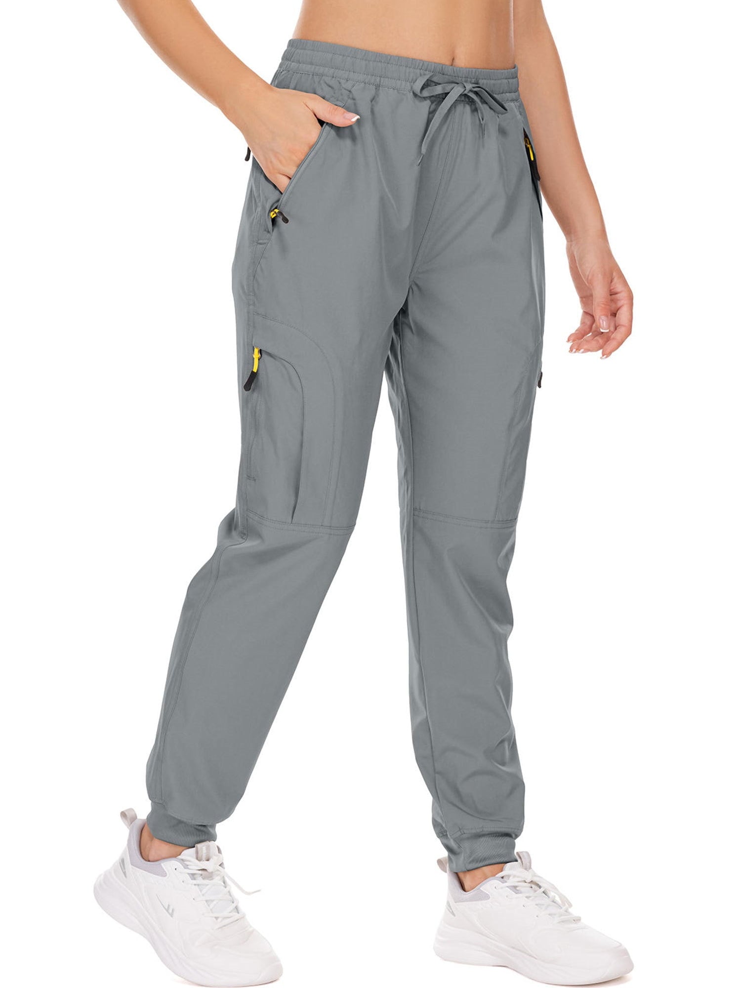 FEN AI Womens Cargo Joggers Quick Dry Lightweight Hiking Pants with Multi Pockets Athletic Lounge Casual Travel