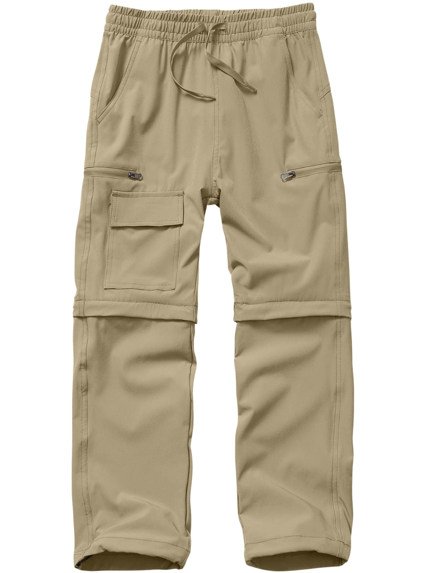 liyiyiyia Boy's Scout Pants Quick Dry Convertible Hiking Pants Outdoor Climbing Casual Trouser Kids Youth Gray Cargo Pants