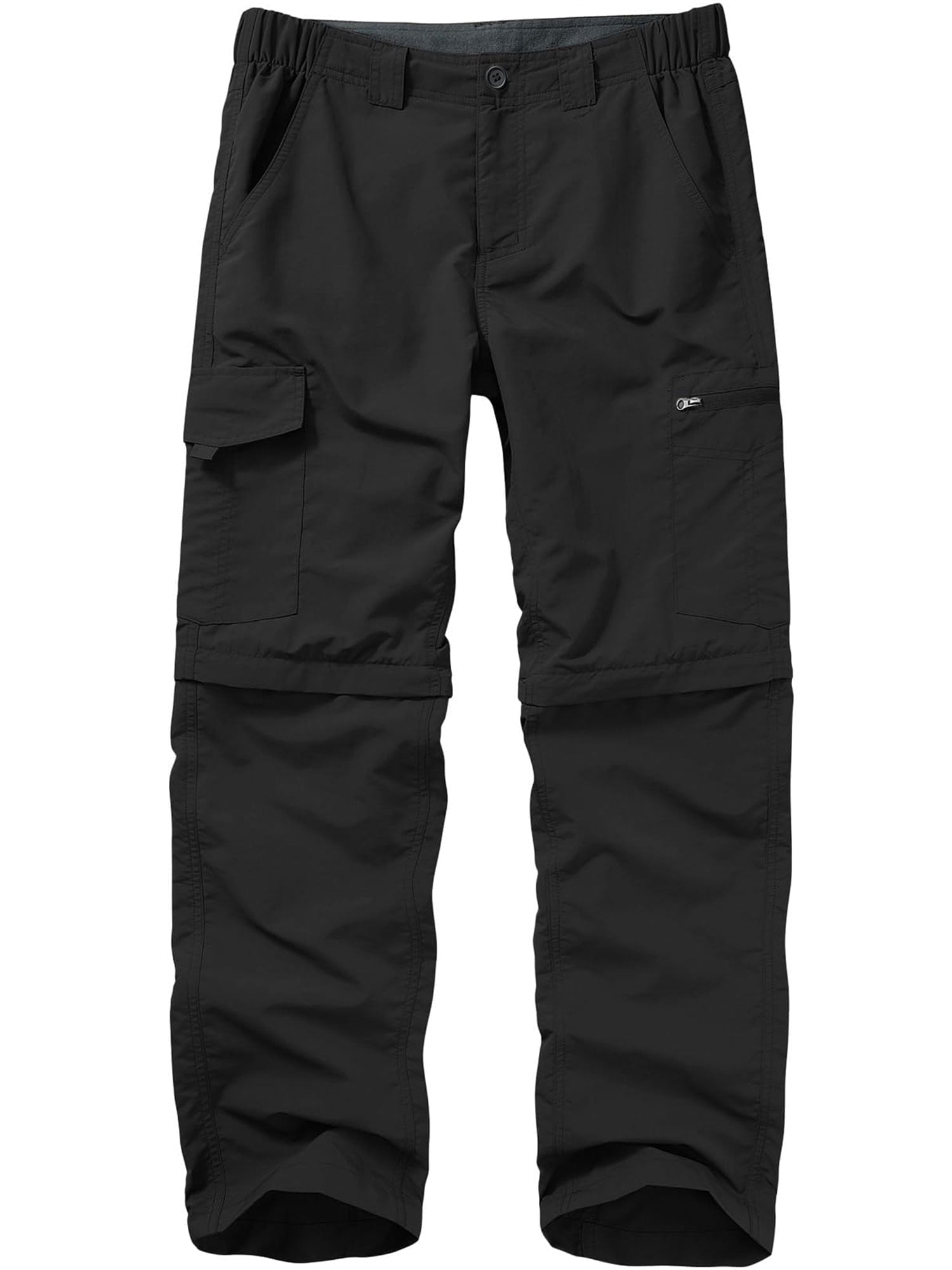 POENTAB Mens Hiking Pants Convertible Zip Off Lightweight Quick Dry Fishing Safari Camping Work Pants with Belt