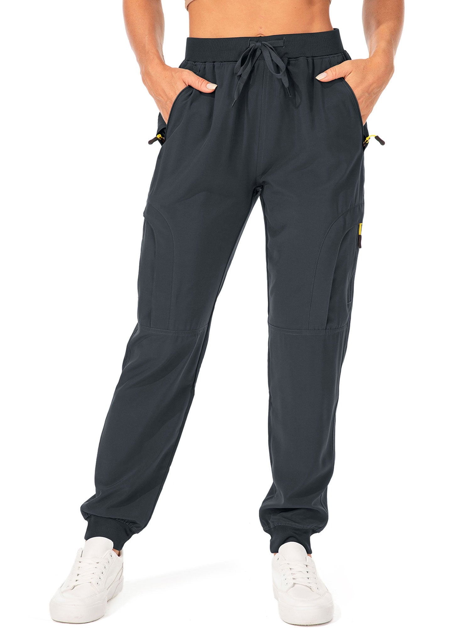 FEN AI Womens Cargo Joggers Quick Dry Lightweight Hiking Pants with Multi Pockets Athletic Lounge Casual Travel