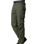 FEN AI Mens Hiking Pants Convertible Quick Dry Lightweight Zip Off Outdoor Fishing Travel Safari Cargo Pants Casual Trousers