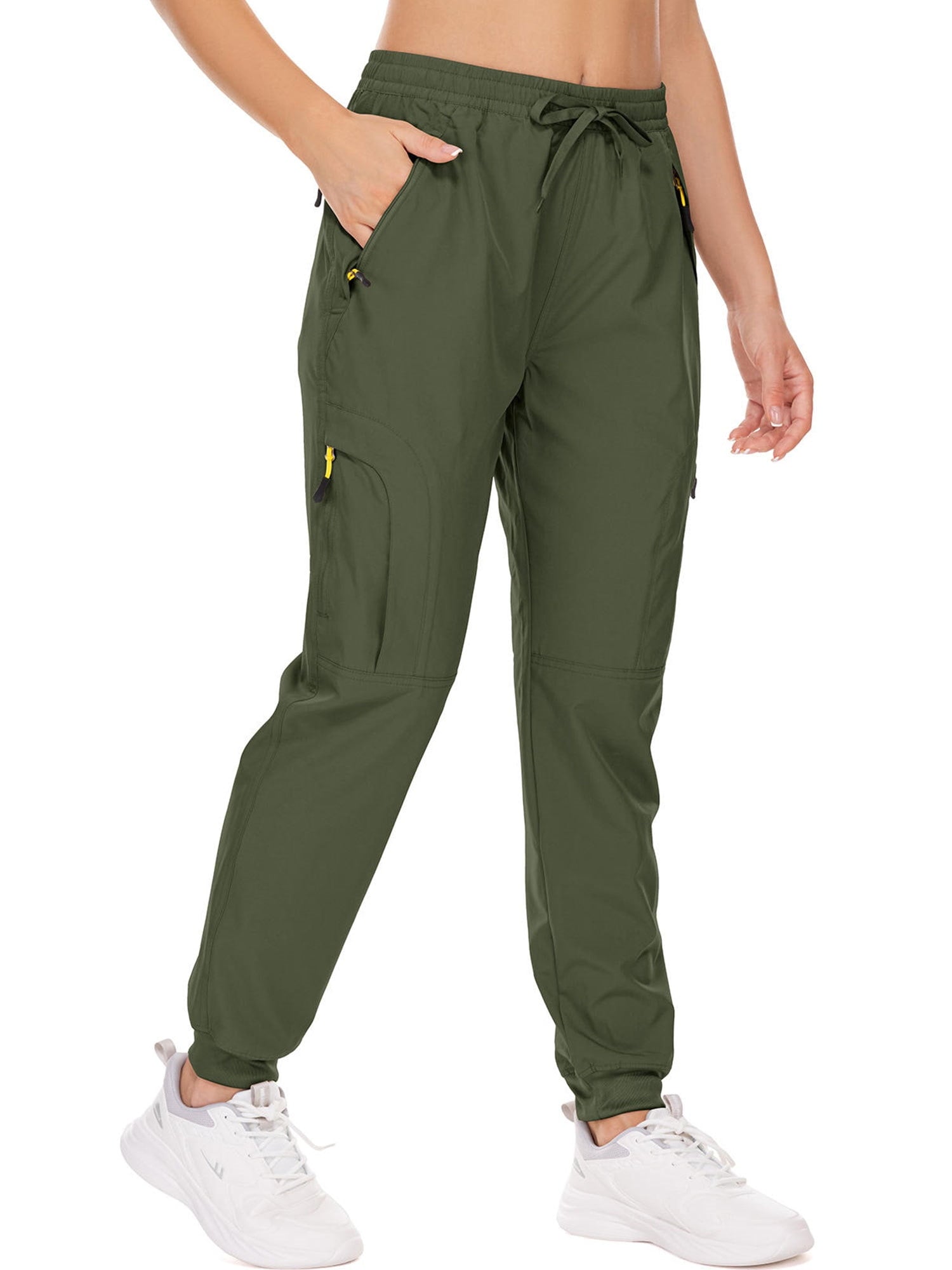 FEN AI Womens Cargo Joggers Quick Dry Lightweight Hiking Pants with Multi Pockets Athletic Lounge Casual Travel