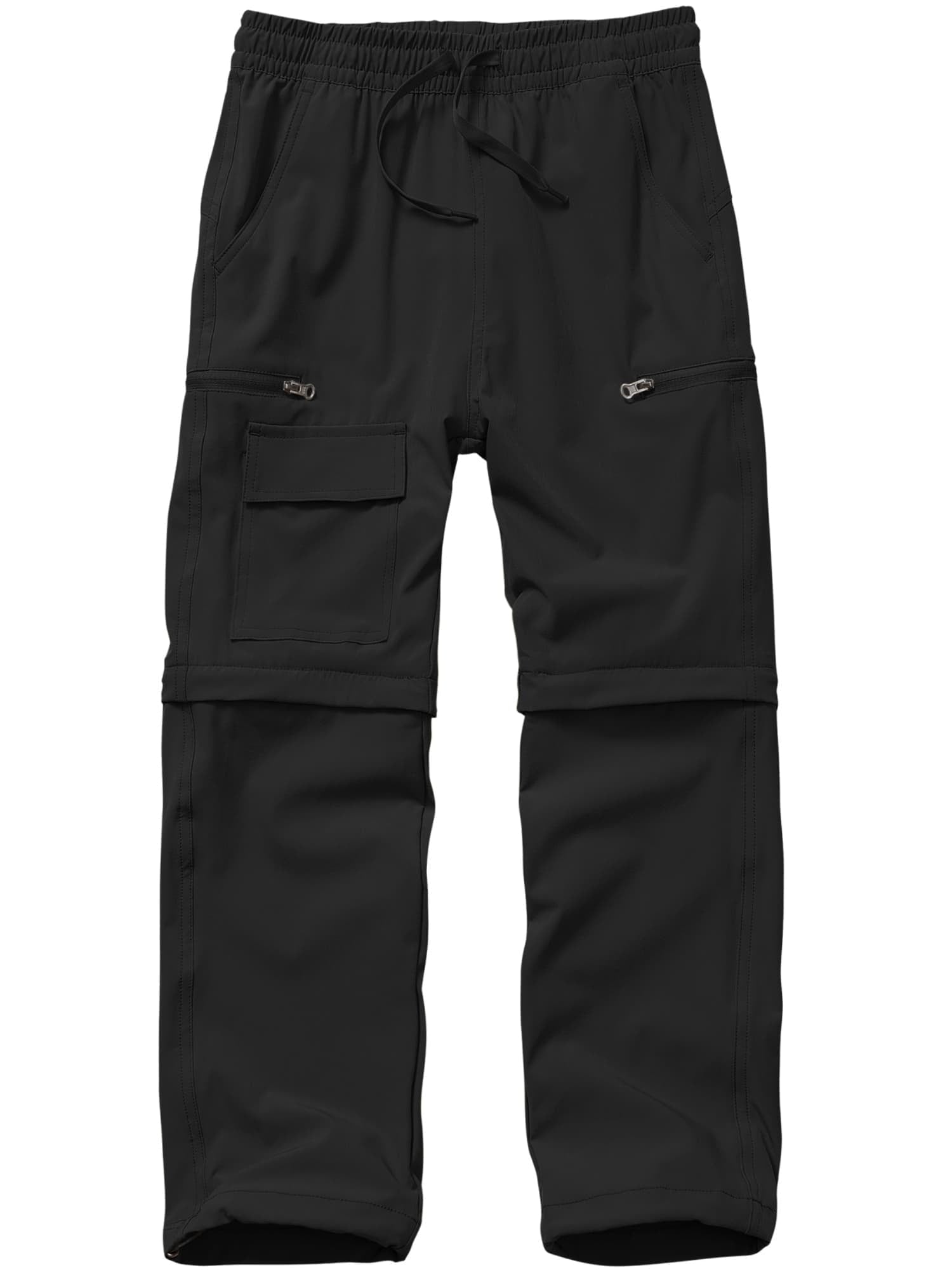 liyiyiyia Boy's Scout Pants Quick Dry Convertible Hiking Pants Outdoor Climbing Casual Trouser Kids Youth Gray Cargo Pants